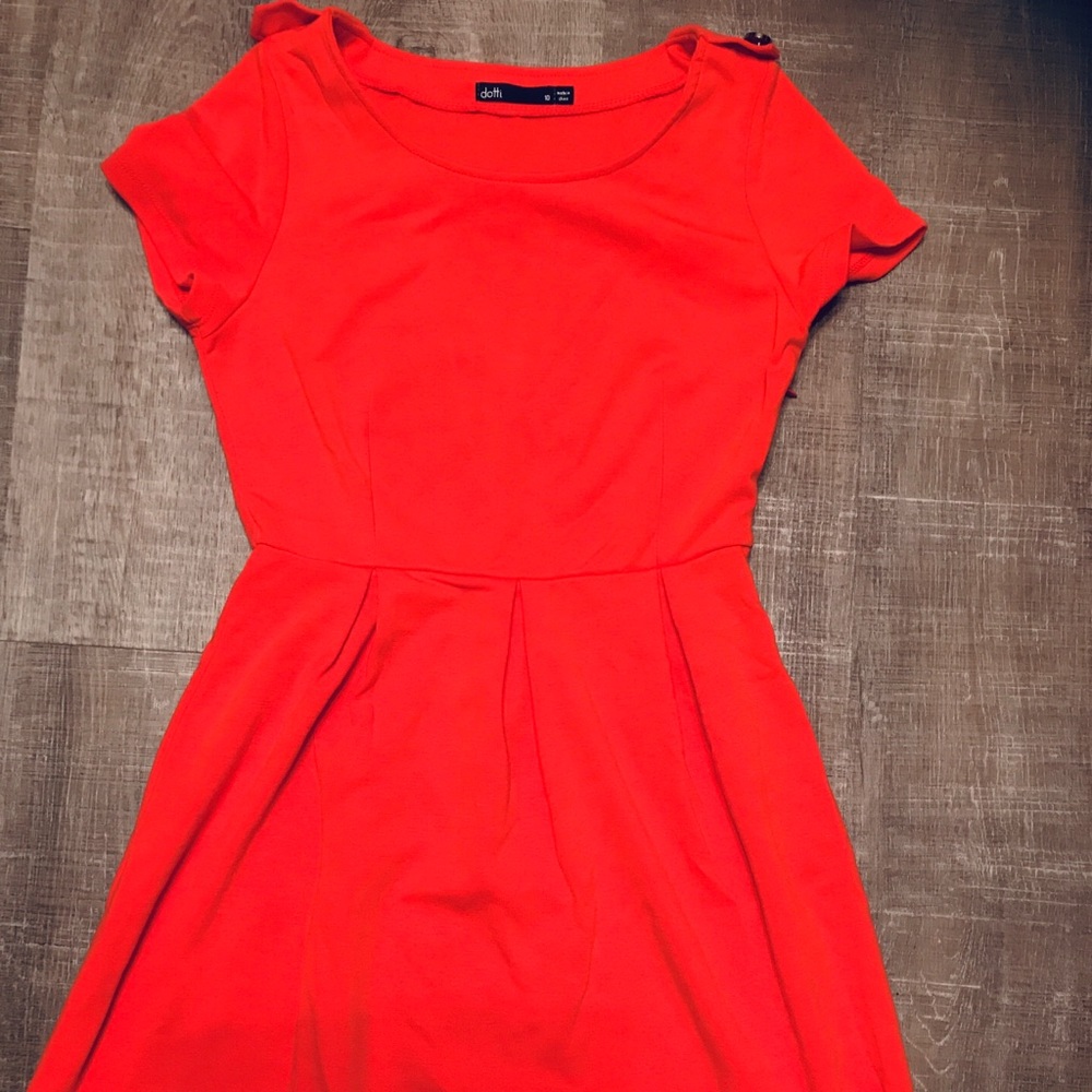 Orange Swing Dress